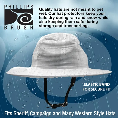 Vista 5 de Phillips Brush Funda protectora reutilizable para gorro de lluvia y bolsa de transporte