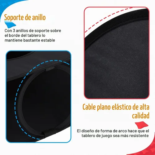 Vista 4 de Himal Tableros plegables portátiles para juego de Corn Hole (de 3 x 2 pies), con 8 sacos para jugar, Azul 8 Toss Bags, Carrying Case, Outdoor Lawn