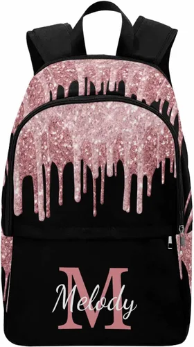 Vista 19 de MyPupSocks Mochila escolar personalizada con nombre personalizado mochila unisex, Multi 00, Personalizado