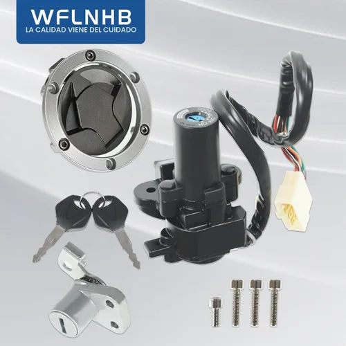 Vista 3 de WFLNHB Llave de bloqueo de encendido para Kawasaki EX250J 2008 250R EX250J SE 2012 EX300A SE 2014