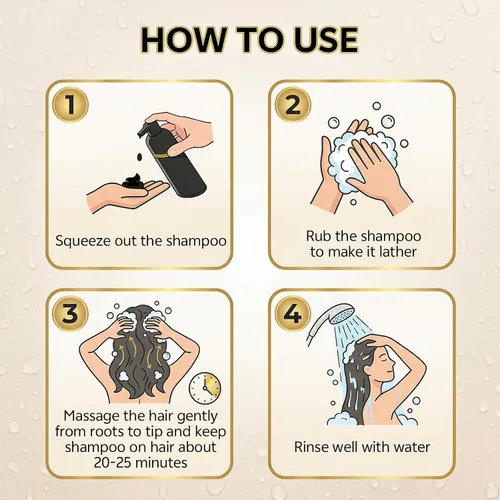 Vista 5 de JUANCHI - Champú negro para teñir el cabello 3 en 1, champú negro tinte para el cabello para cobertura de canas, color de cabello para mujeres