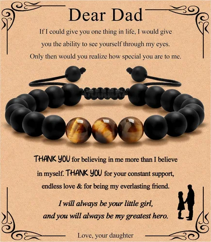 Vista 26 de Pulsera de regalos para hombres para papá hijo mi hombre novio marido hermano nieto abuelo papá bonus sobrino tío cumpleaños día del padre