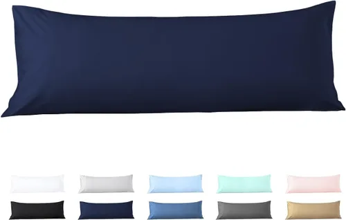 Vista 12 de Beddingstar - Funda de almohada con cierre de cremallera, 1 funda de almohada corporal de 500 hilos, 100 % algodón egipcio puro