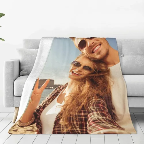 Vista 2 de Mantas personalizadas con fotos, manta personalizada con fotos, manta suave personalizada, regalos para el mejor papá de la historia, abuelo