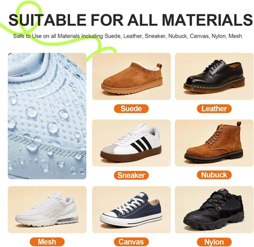 Vista 7 de Suede Protector Spray for Shoes: Waterproof and Stain Repellent, Long-Lasting Protection for Boot, Jacket, Bag, Hat