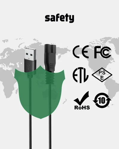 Vista 6 de uijino HOLDOG - Cargador para cortapelos para perros HOLDOG B8 3.3ft USB Charging Cable, Certified by FCC CE RoHS, Fast Charging, Portable &