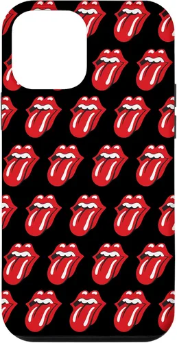 Vista 16 de Rolling Stones Classic Tongue Logo Repeat - Carcasa para iPhone 17, color negro