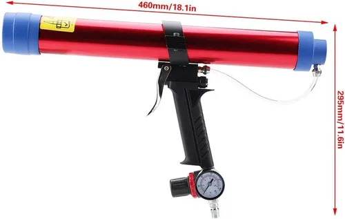 Vista 3 de Marhynchus Sellador de pegamento de vidrio neumático Cartucho de pistola de calafateo Pistola de aire 300 ~ 600ML para aparatos electrónicos