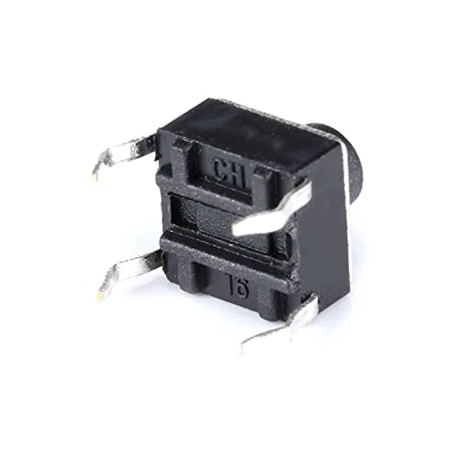Vista 4 de 100 unids/lote 0.236x0.236x0.236 in 4PIN táctil micro interruptor táctil DIP botón de reinicio automático 26.220 in botón de teclas enchufables