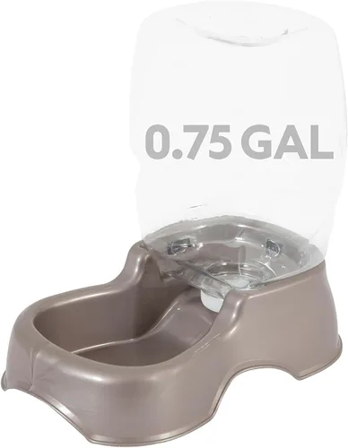 Vista 18 de Petmate Pet Cafe Dispensador de agua por gravedad para gatos y perros, cuenco de agua para gatos y perros, fabricado en Estados Unidos, 0.75 AZUL
