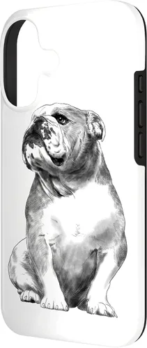 Vista 2 de Funda para iPhone 17 de Bulldog Inglés con diseño de perro