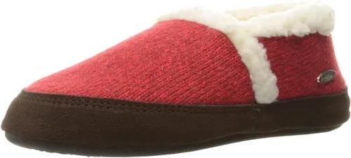Vista 21 de Acorn - Pantuflas estilo mocasín para mujer Hojas marrones y rosadas