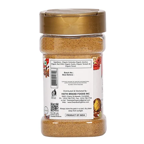 Vista 3 de Dwaraka Orgánico - Chana Masala, 3.5oz, saludable, orgánico, sin OMG, todo natural