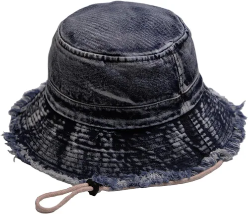 Vista 25 de Sombrero de pescador de algodón desgastado, sombrero de sol, sombrero para hombres y mujeres
