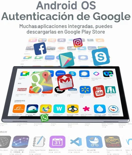 Vista 6 de ZZB Tableta Android de 10 pulgadas, 32 GB ROM 1 TB Expand, batería de 6000 mAh, procesador de cuatro núcleos 2 GB RAM Tableta, cámara de 8 MP WiFi