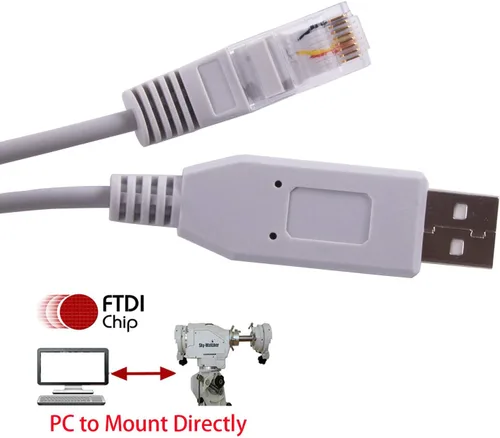 Vista 7 de Skywatcher EQMOD ASCOM Goto - Cable de datos de montaje ecuatorial para telescopio HEQ5pro AZEQ5 AZEQ6 EQ6-R (6 pies/5.9 ft)