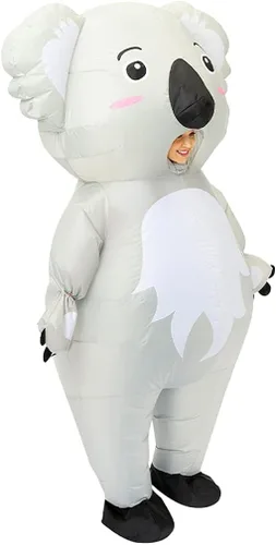 Vista 4 de Arokibui Inflatable Koala Costume for Adult and Kids Funny Blow up Costume Cosplay Party Christmas Halloween Costume