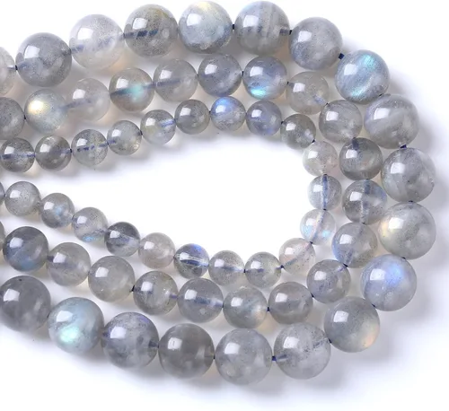 Vista 52 de 45 Cuentas de Piedra Natural de 5⁄16 Pulgadas (8 mm) con Cuentas de Amazonita Azul para Hacer Joyería AAA Redondas Cuentas Sueltas Piedras