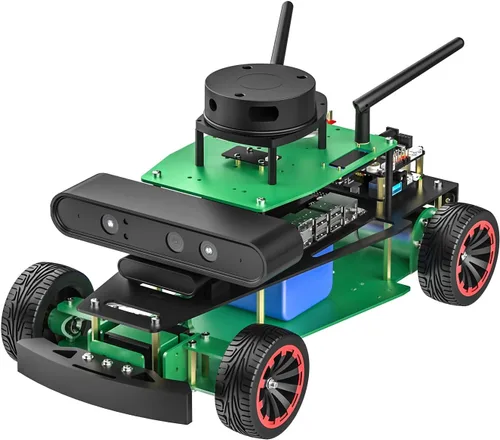 Vista 17 de Yahboom ROS2 Python Programación Robot Car con Jetson Nano Robot AI Voice Module, pantalla de 7 pulgadas, compatible con navegación SLAM Mapping Ult