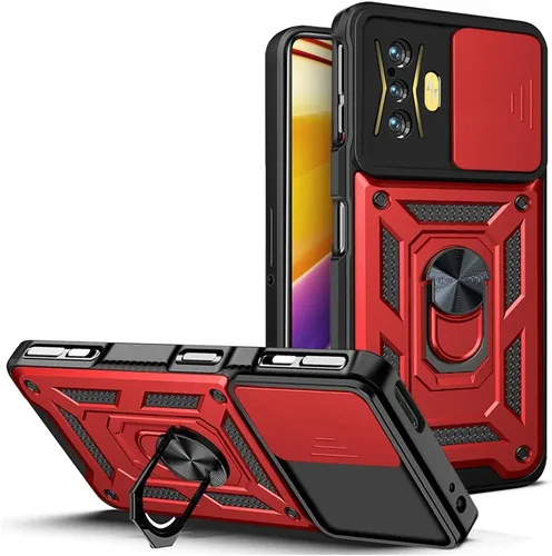 Vista 104 de Compatible con Tecno Camon 18P Bracket Shell, Slide Camera Lens Cover Case Azul