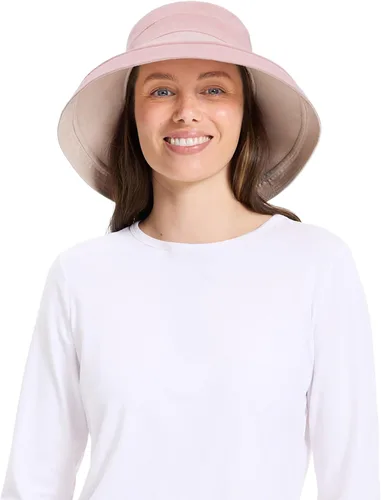 Vista 13 de Solbari Sombrero de Sol para Vacaciones para Mujer UPF 50+ Plegable Sombrero de Protección UV Solar con Ala de Cobertura Completa, Reversible