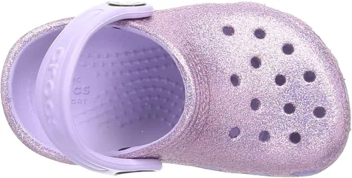 Vista 5 de Crocs Zuecos clásicos con purpurina niño pequeñoniño grande