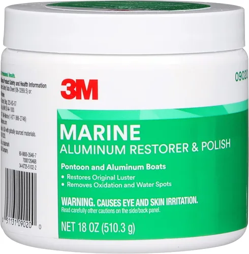 Vista 6 de 3M Restaurador y Pulidor de Aluminio Marino, 09020, 18 oz, para Detallado Marino, Elimina la Oxidación Severa y el Deslustre, 1 Tubo