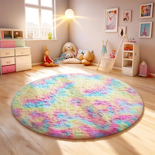 Vista 155 de Ophanie - Alfombras para sala de estar, antideslizante y suave, de felpa grandes y peludas para dormitorio, peludas para niños y niñas, decoración
