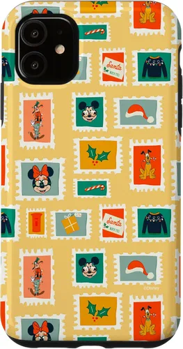 Vista 8 de iPhone 16 Disney Mickey & Minnie Mouse Holiday Christmas Santa Stamps Case