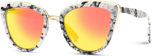 Vista 3 de Lentes de sol "Revo" tipo ojo de gato con lente reflectante espejada, para mujer