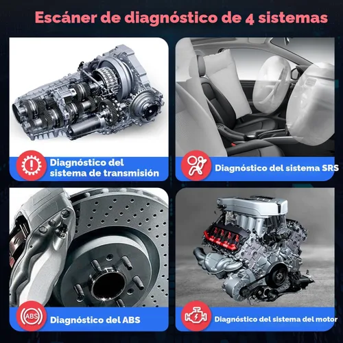 Vista 2 de FOXWELL Herramienta de diagnóstico del escáner OBD2 NT604, ABS/SRS/transmisión/comprobación del lector de código del motor para automóviles