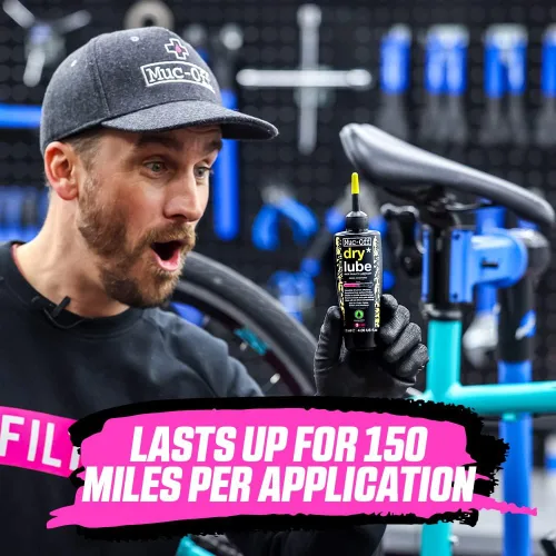 Vista 6 de Muc-Off Nano Tech - Limpiador de bicicletas y lubricante de cadena seca Muc, 4.1 fl oz, lubricante biodegradable para cadena de bicicleta adecuado
