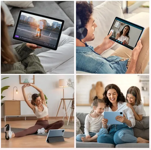 Vista 7 de EDDBNi Tablet Android 15 de 10.1 pulgadas Tablet 2025 últimas Tablets con teclado ratón 24GB+64GB 2TB de expansión 6000mAh procesador Octa-Core Azul