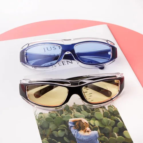 Vista 6 de GIFIORE Gafas de sol deportivas envolventes de moda, gafas de sol retro para mujeres y hombres