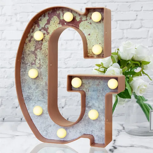 Vista 21 de Elnsivo - Letras con luces LED, efecto a hierro