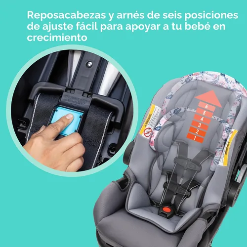 Vista 10 de Sistema de viaje Baby Trend EZ Ride SE con asiento de seguridad para bebé, Bluebell