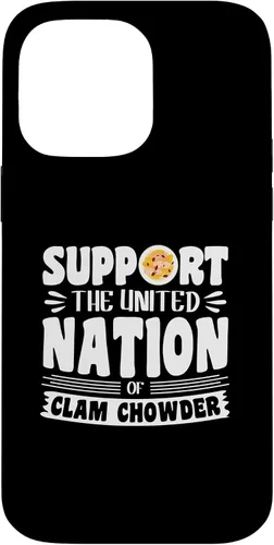 Vista 21 de iPhone 16 Support the united nation of Clam Chowder Case