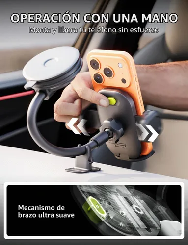 Vista 6 de Bracketron TripGrip PRO - Soporte para teléfono de automóvil, soporte para teléfono para tu automóvil con cuello de cisne flexible de 7.5 pulgadas