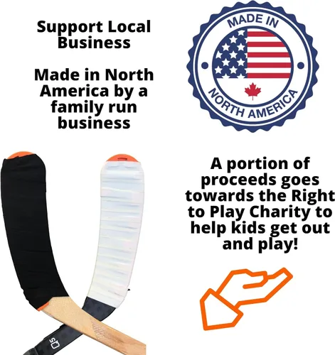 Vista 6 de TOP SHELF - Juego de protectores de hoja de hockey para hockey callejero - Equipo de entrenamiento sobre hielo - Kit de salsa - Paquete de 2