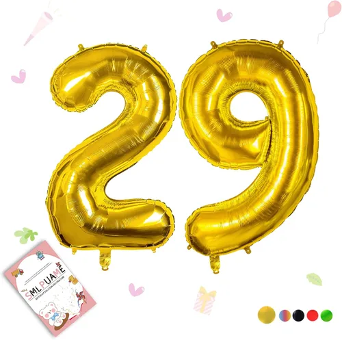Vista 60 de Globos grandes de 40 pulgadas de números del 0 al 9, globos numéricos para decoración de fiesta de cumpleaños, globos de helio de aluminio