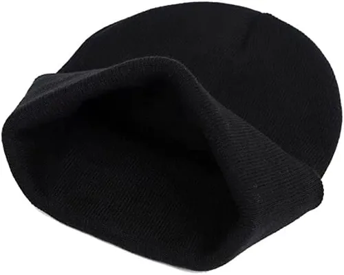 Vista 3 de KKNQRZ Gorro de anime, lindo gorro de punto bordado, holgado, cálido, para otoño, invierno, parejas
