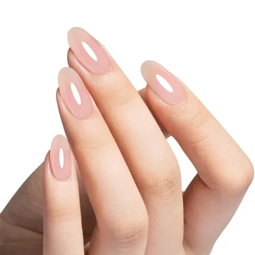 Vista 2 de MAYCHAO Gel constructor de uñas color rosa nude, fortalecedor de uñas de 0.5 onzas líquidas en una botella, gel duro para extensión de uñas, secado