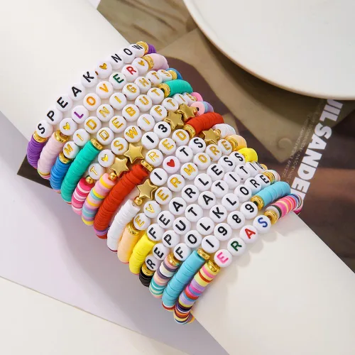Vista 3 de RINTOLER Taylor - Pulseras de la amistad Lover Eras Tour 1989, pulsera de reputación para Eras Music, juego de 11 pulseras inspiradas en álbumes