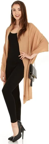 Vista 7 de Manio Cashmere Chal cruzado de punto 100% cachemira extra grande bufanda estola