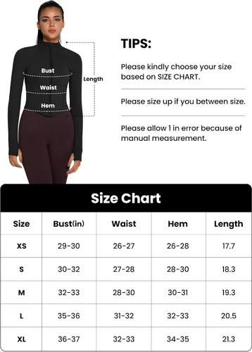 Vista 6 de Chaqueta Bbl con cremallera para mujer, ligera, recortada, atlética, para atletismo, gimnasio, entrenamiento, correr, yoga, senderismo