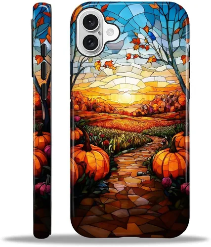 Vista 90 de Funda para iPhone 13 iPhone 14, a prueba de golpes, funda protectora híbrida de 2 capas, doble protección contra caídas, antiarañazos, diseño