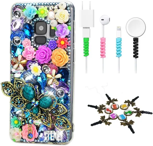 Vista 4 de Bling Case SSSGCDwCPSeries-41 - Funda con diseño 3D hecho a mano, 100 + cristales brillantes