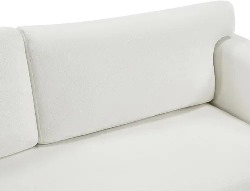 Vista 5 de Polibi Sofá moderno de felpilla de 3 plazas de 79 pulgadas, sofá beige para sala de estar