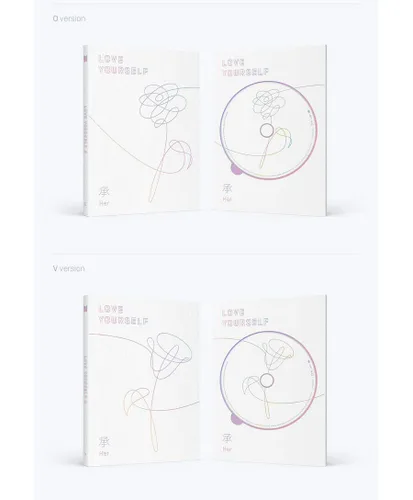 Vista 3 de BTS LOVE YOURSELF 承 HER 5th Mini Album [RANDOM] Ver CD+100p Photo Book+20p Mini Book+1p Photo Card+1p Sticker Pack+GIFT K-POP SEALED+TRACKING CODE