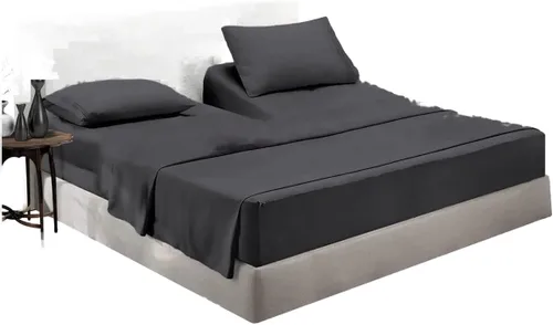 Vista 14 de Top Split Queen - Juego de sábanas de cabeza flexible para colchón de número para cama de bolsillo profundo, 1800 hilos, súper suave y fresco, juego